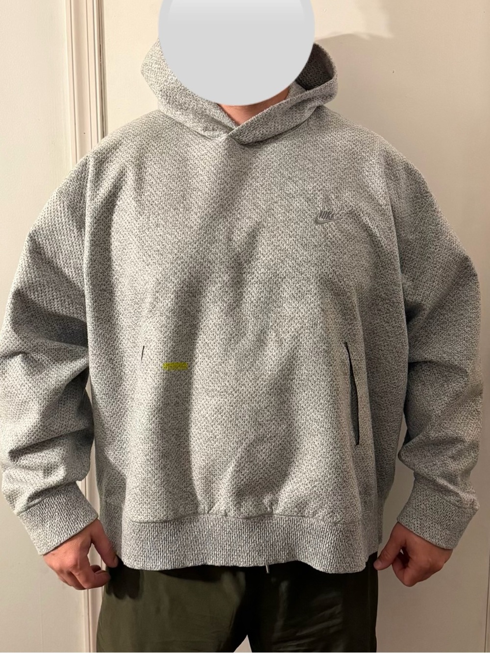 Nike Light Gray Pullover Hooded Sweatshirt